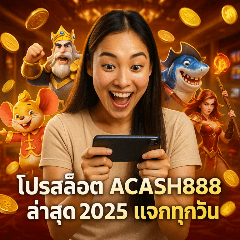 โปรสล็อต ACASH888 ล่าสุด 2025 แจกทุกวัน
