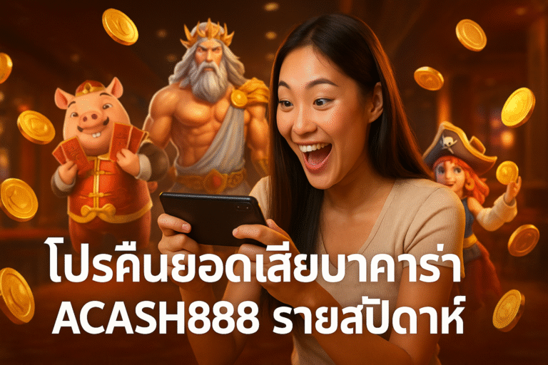 โปรคืนยอดเสียบาคาร่า ACASH888 รายสัปดาห์