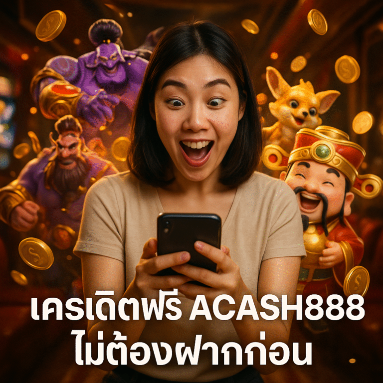 เครดิตฟรี ACASH888 ไม่ต้องฝากก่อน