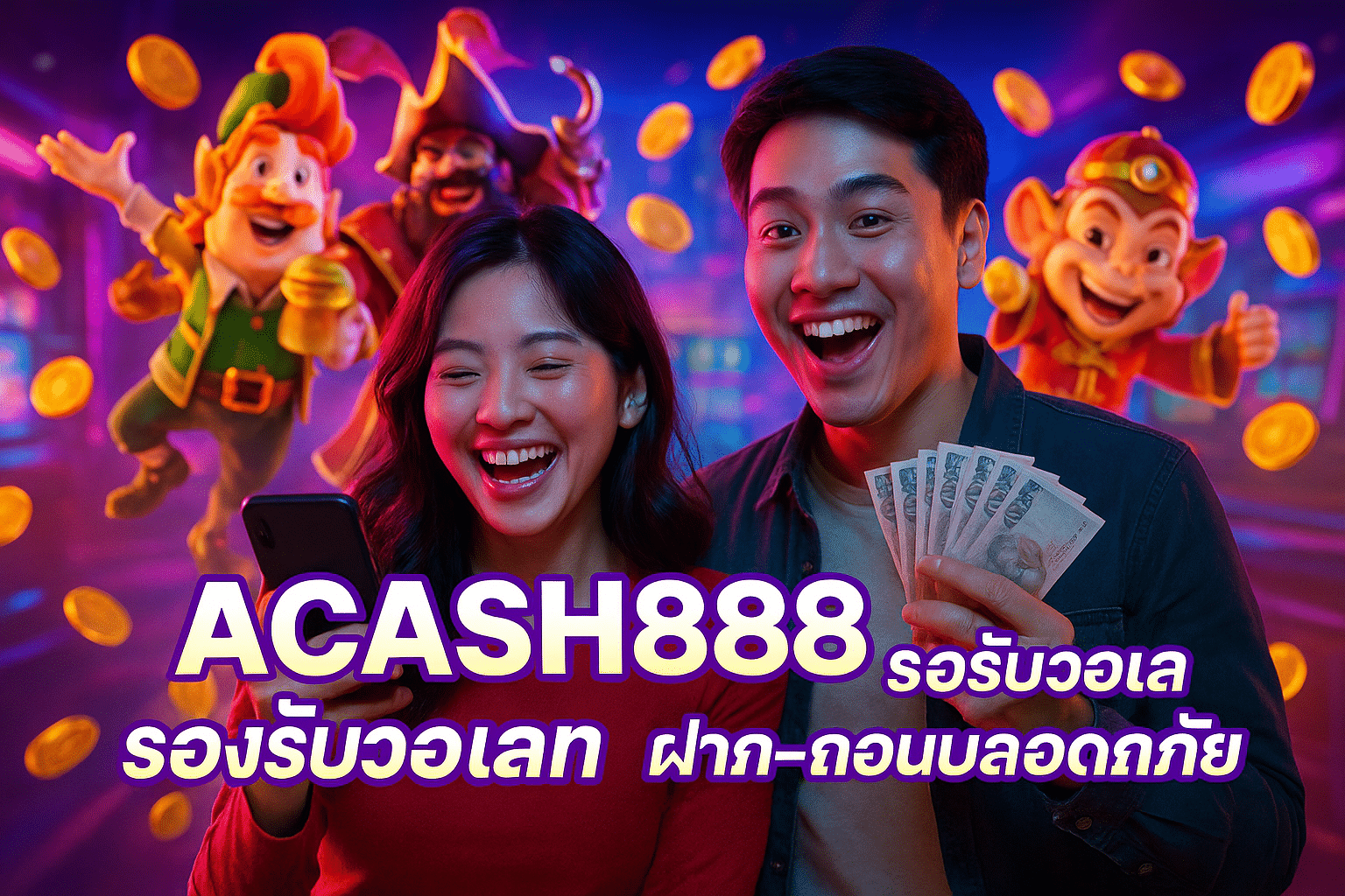 ACASH888 สล็อตเว็บตรง รองรับวอเลท ฝาก-ถอนปลอดภัย