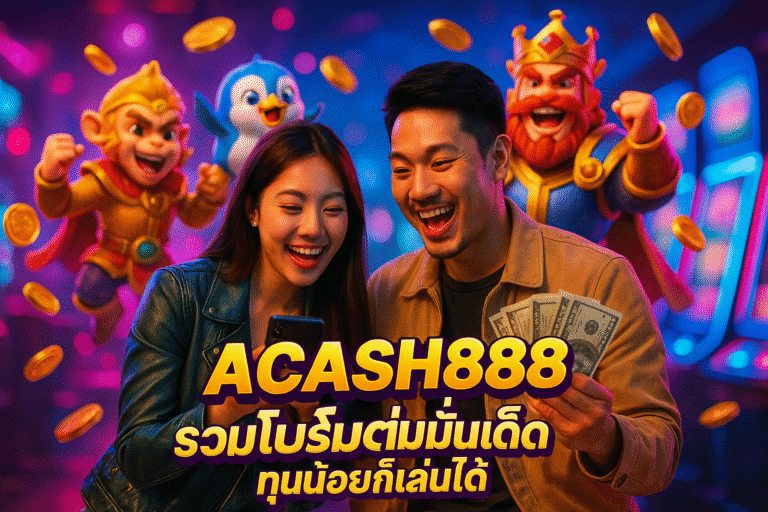 ACASH888 รวมโปรโมชั่นเด็ด ทุนน้อยก็เล่นได้